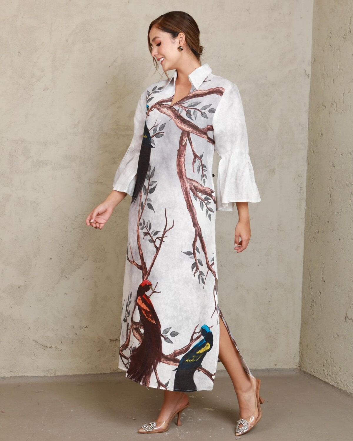 Artistic Flair Linen Dress one size
