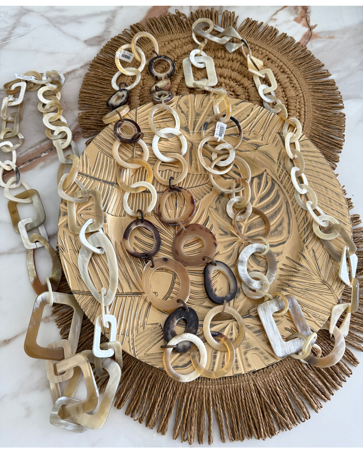 Natural horn necklaces