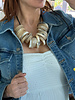 Natural ring horn necklace