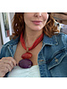 18” natural horn necklaces