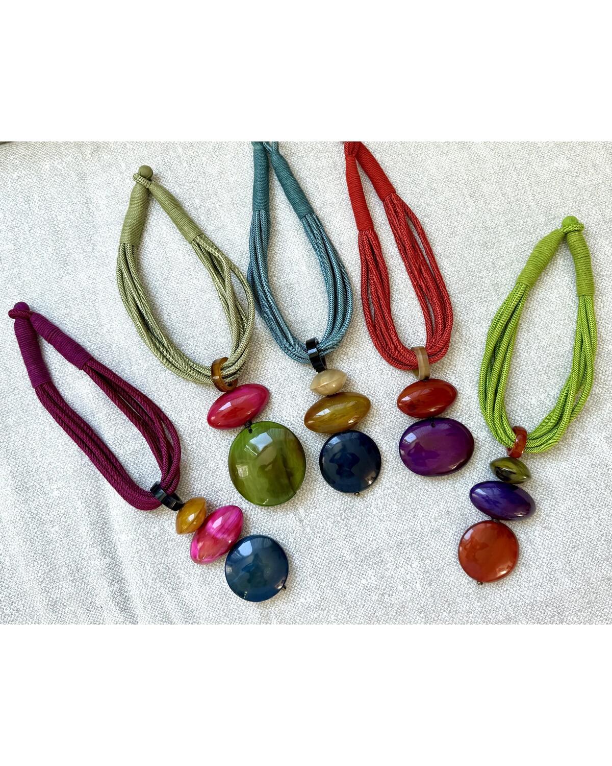 18” natural horn necklaces