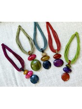 18” natural horn necklaces