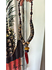 Bold Horn & Red Pendant Necklace