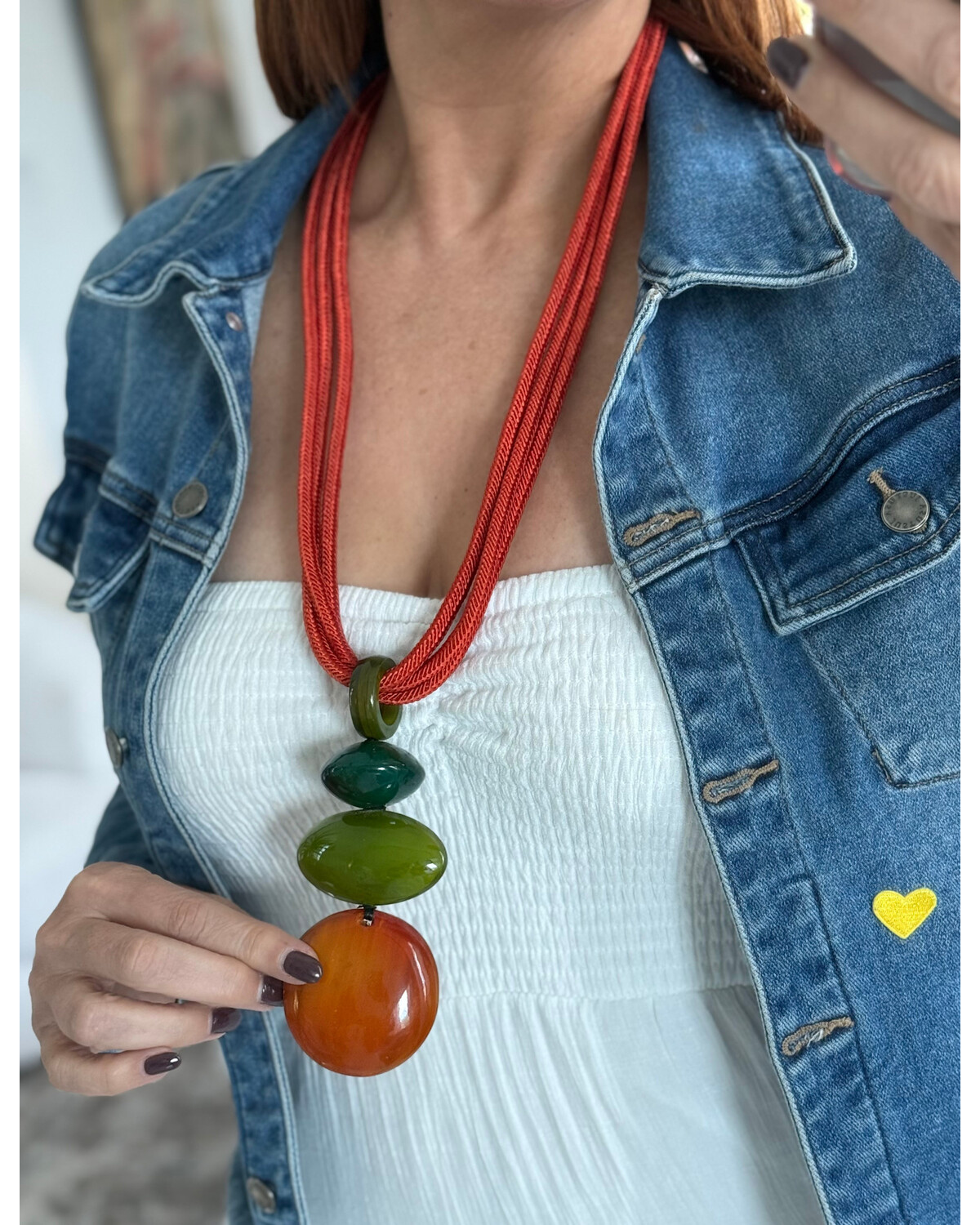 Statement Natural Horn & Fiber Necklaces