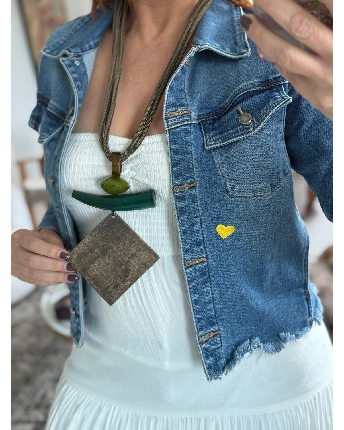 Statement Natural Horn & Fiber Necklaces