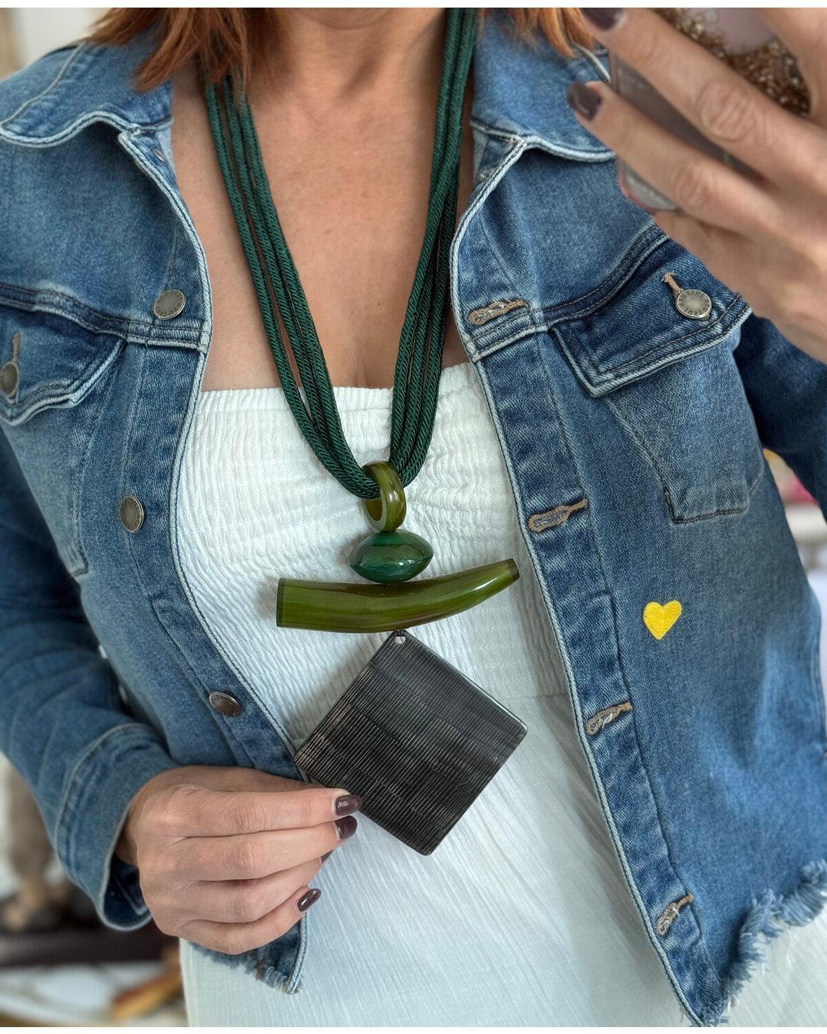 Statement Natural Horn & Fiber Necklaces