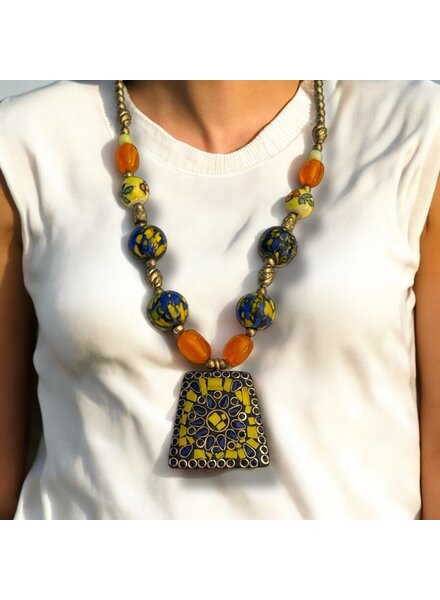 Mosaic Statement Necklace