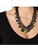 Black Mesh Gem Necklace