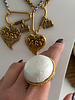 Big white ring 24k