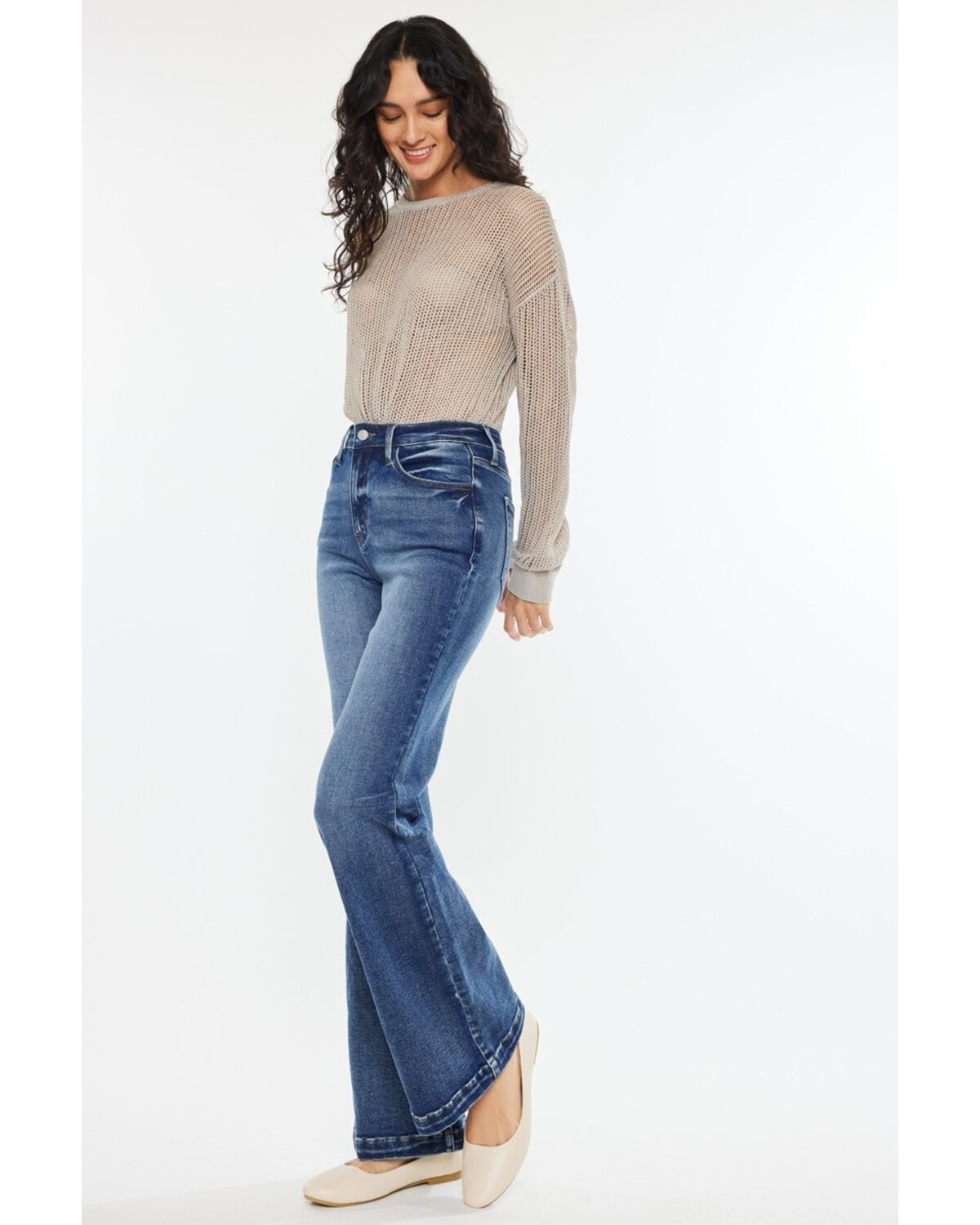 High Rise wide leg flare jeans