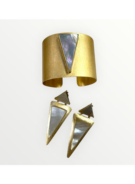 Geometric Mother-of-Pearl Set
