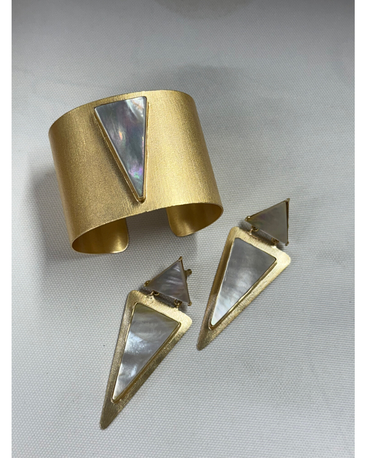 Geometric Mother-of-Pearl Set