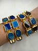 Blue Agate Cuff Bracelets