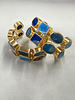 Blue Agate Cuff Bracelets