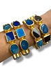 Blue Agate Cuff Bracelets