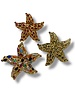 Sea star crystals adjustable rings