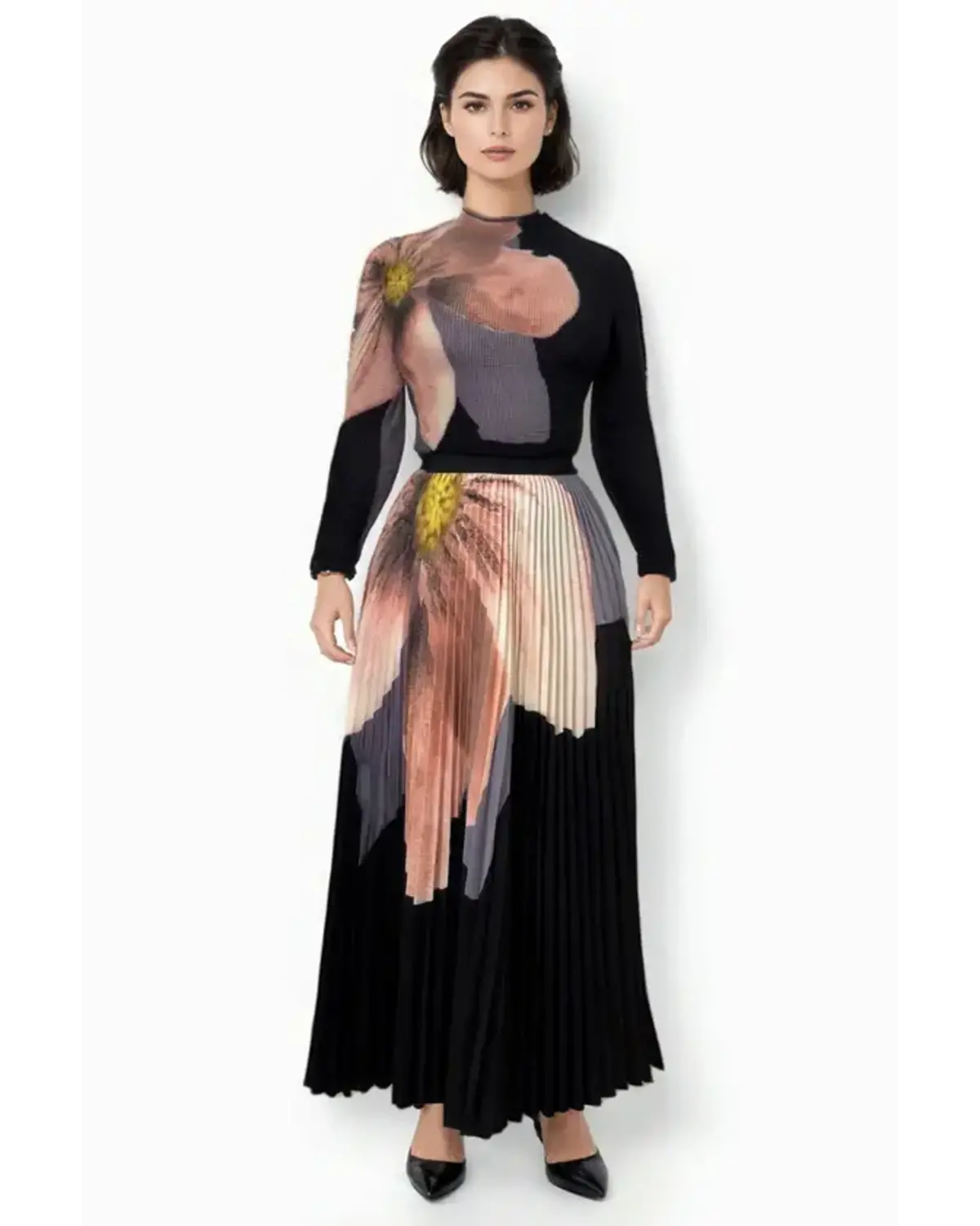 Flower Skirt & Blouse set