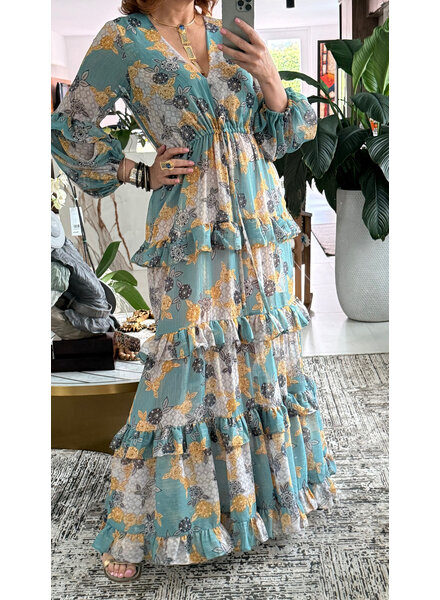 Exclusive boho chic maxi dress by designer mediym