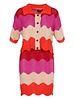 multicolor swirl pattern in a soft ribbed knit fabric