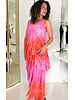 Tie dye silk Dress one size