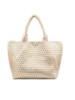 Woven tote Natural gold