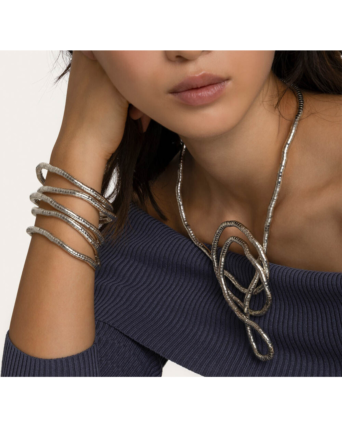 mi2112 BRACCIALE/COLLANA SERPENTE VINTAGE PICCOLO