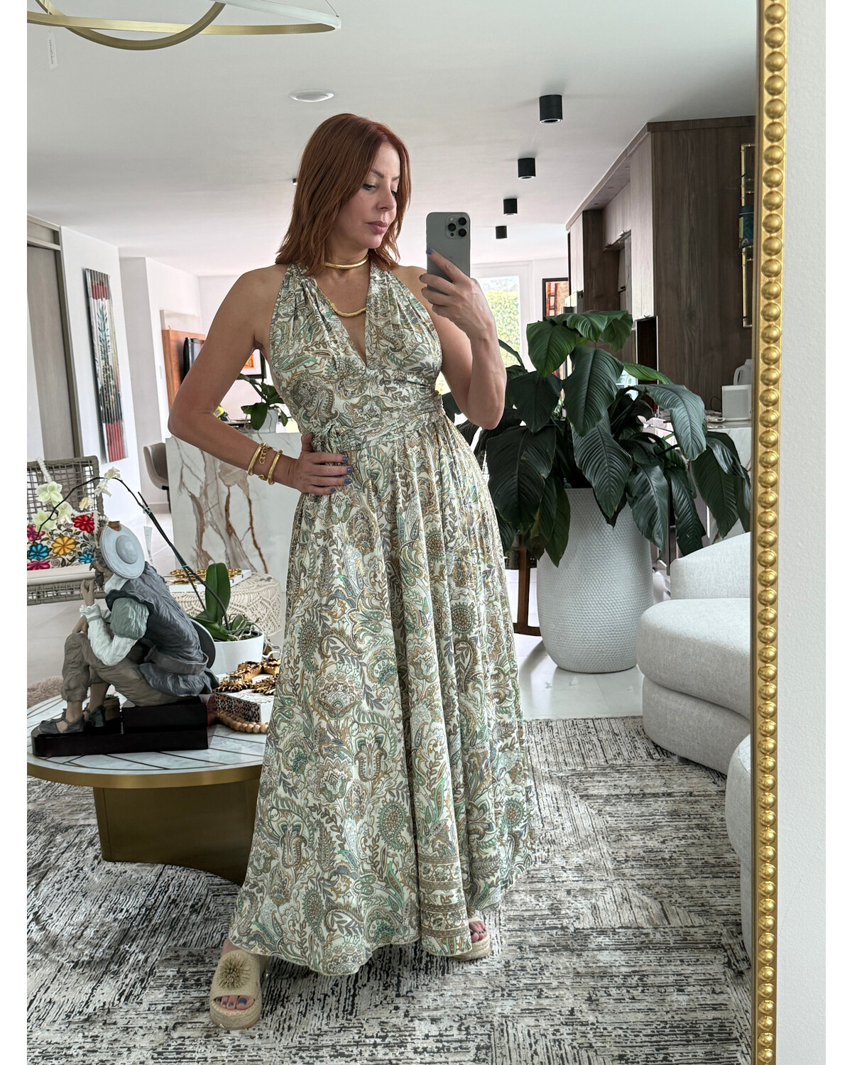 Paisley Chic maxi dress one size