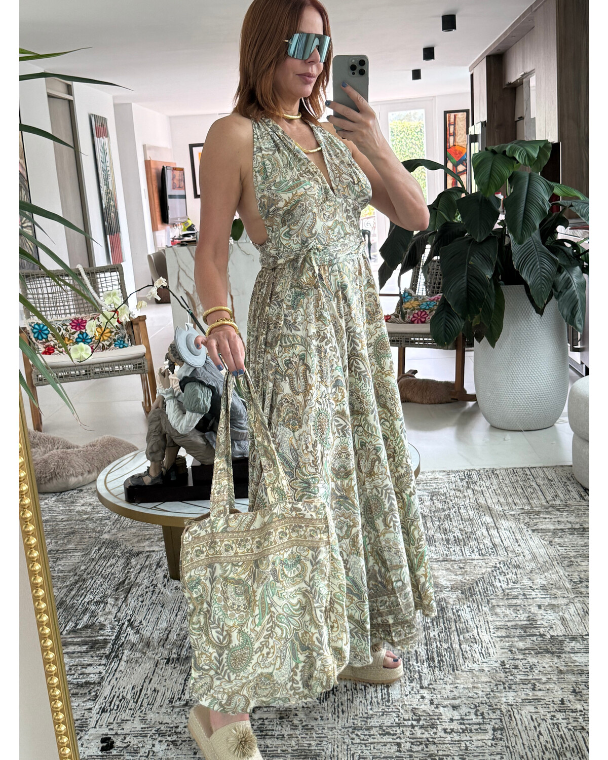 Paisley Chic maxi dress one size