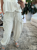 Striped side pocket jogger pant