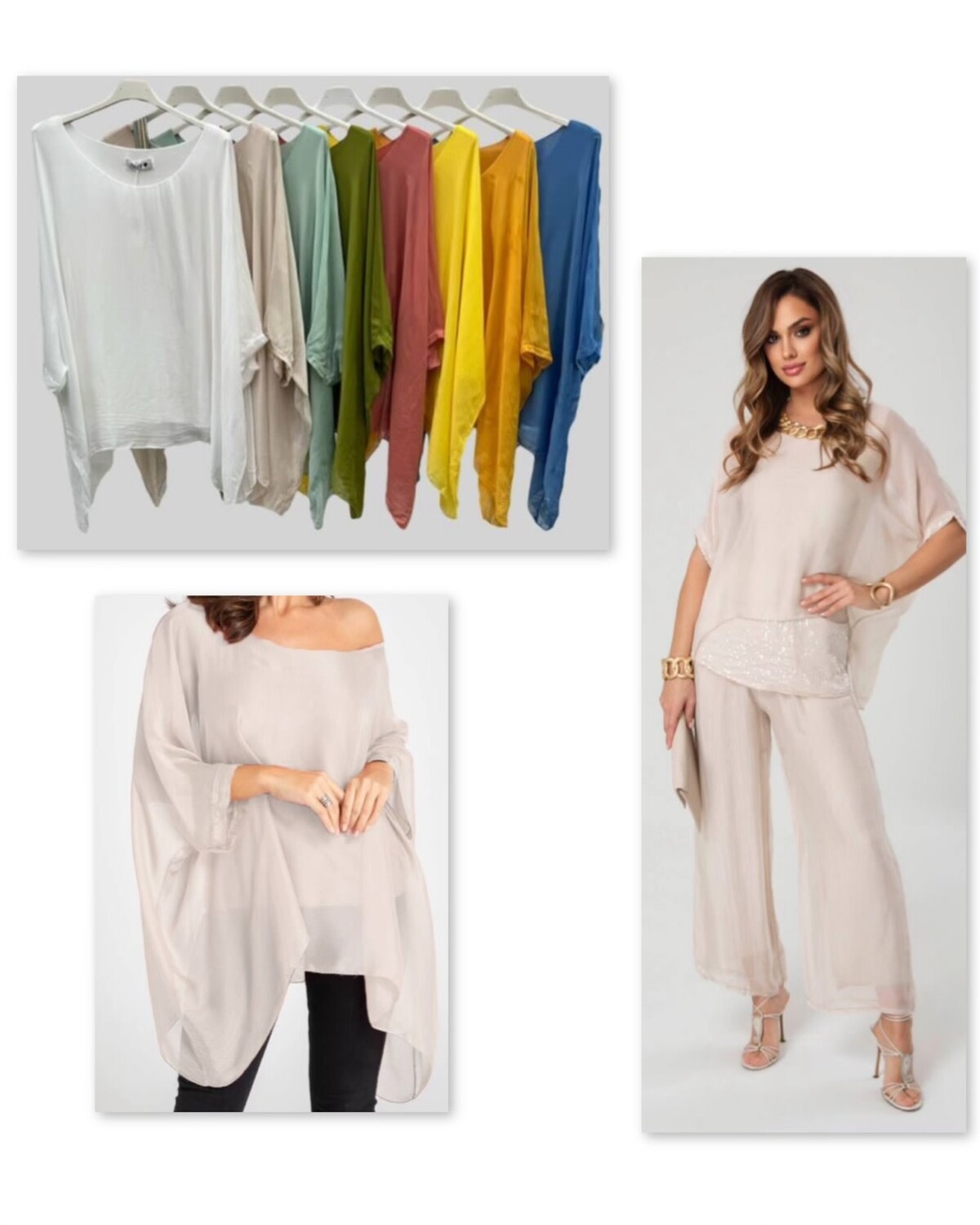 Flow silk Blouse one size