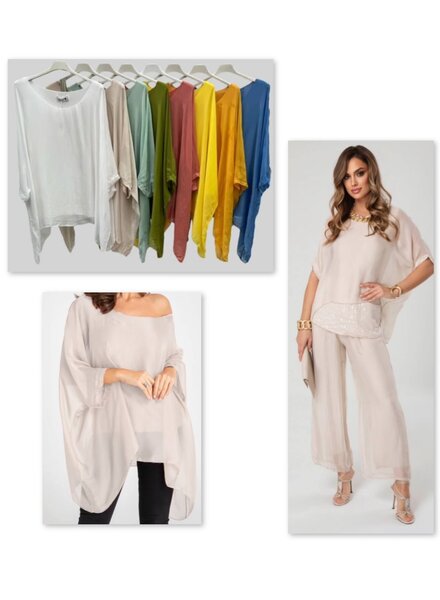 Flow silk Blouse one size