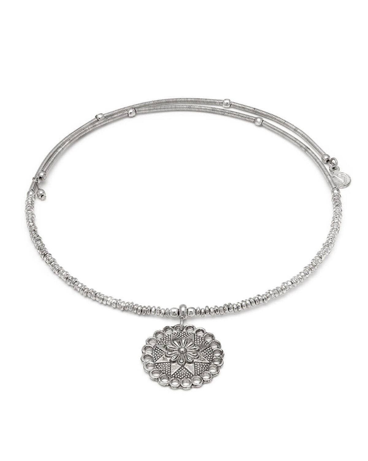 mi1534GIROCOLLO PLACCA FIORE/STELLA