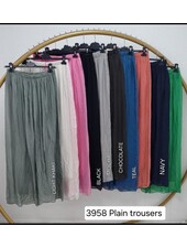 ELASTIC WAIST SILK PANT 1