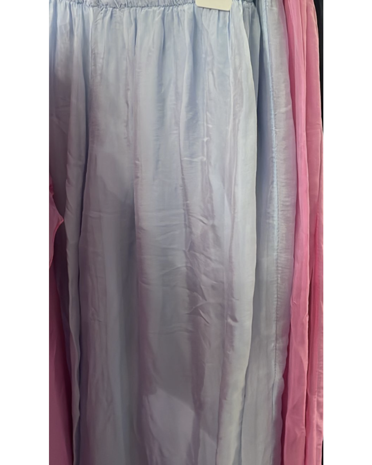 ELASTIC WAIST SILK PANT 1