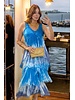 Tie dye silk Dress one size