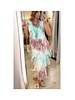Tie dye silk Dress one size