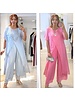 Silk Mix Short Sleeve Cross Over Longline  tunic