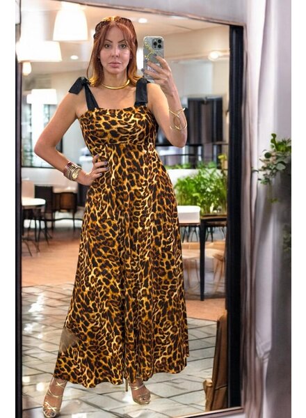 Animal  Print Maxi Dress by Claudia Orozco