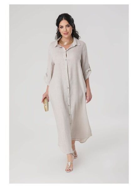 Classic Linen Utility Dress One size