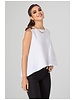 Chic White Linen Top One size
