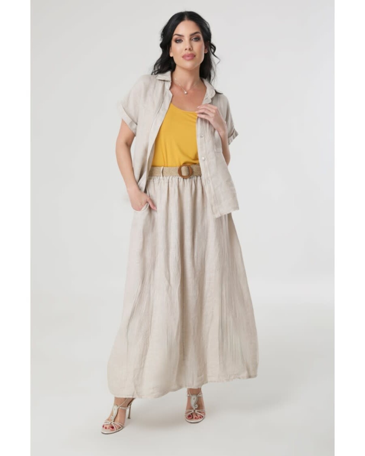 Linen skirt belt Not included One size