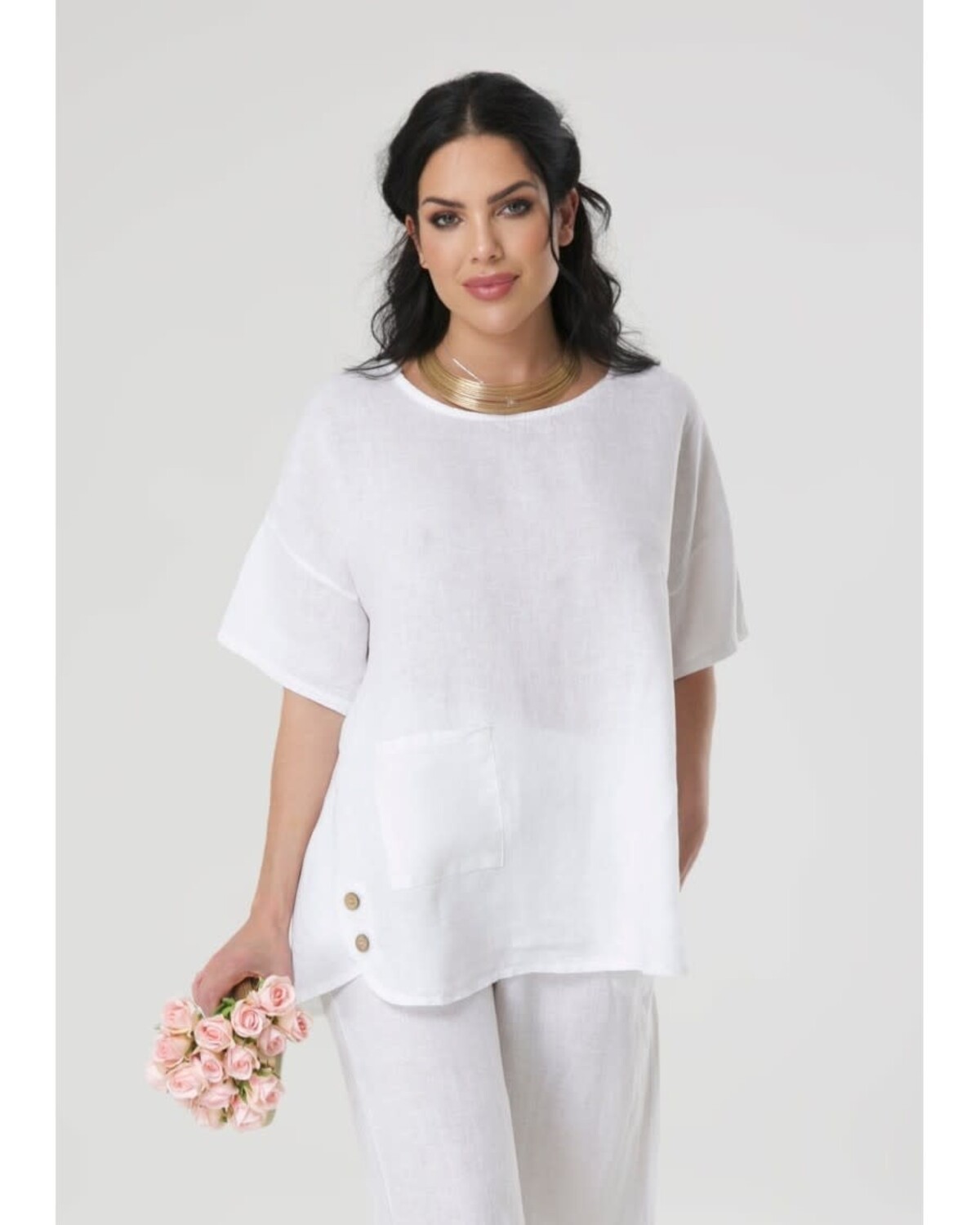 Breeze linen  Top One size