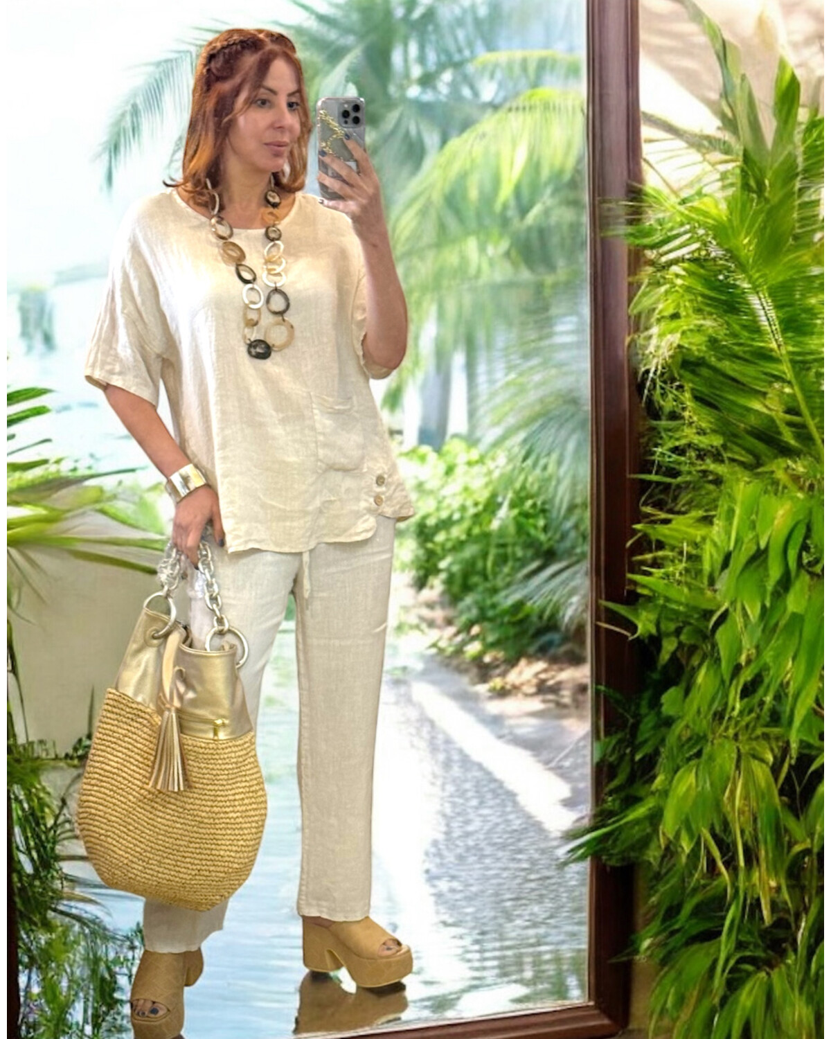Breeze linen  Top One size