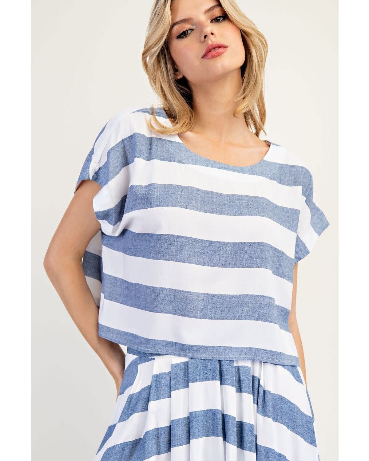 Striped maxi skirt & Crop Top