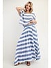 Striped maxi skirt & Crop Top
