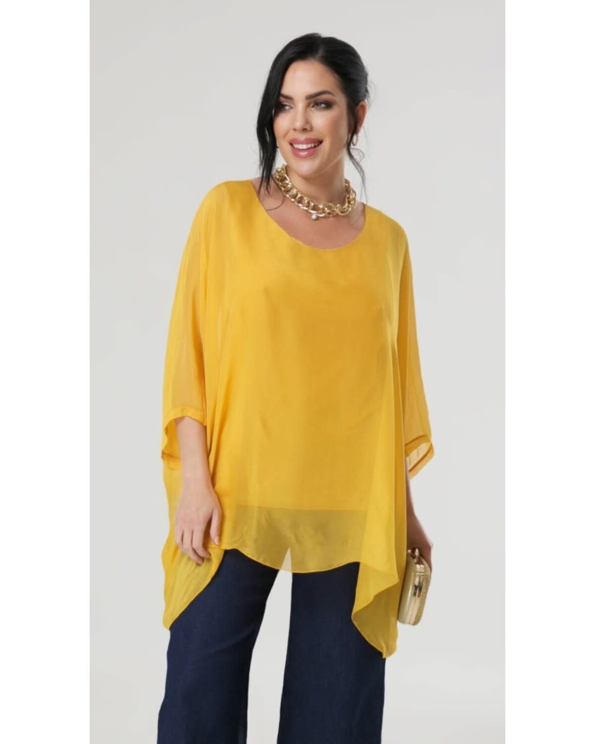 silk tunic one size