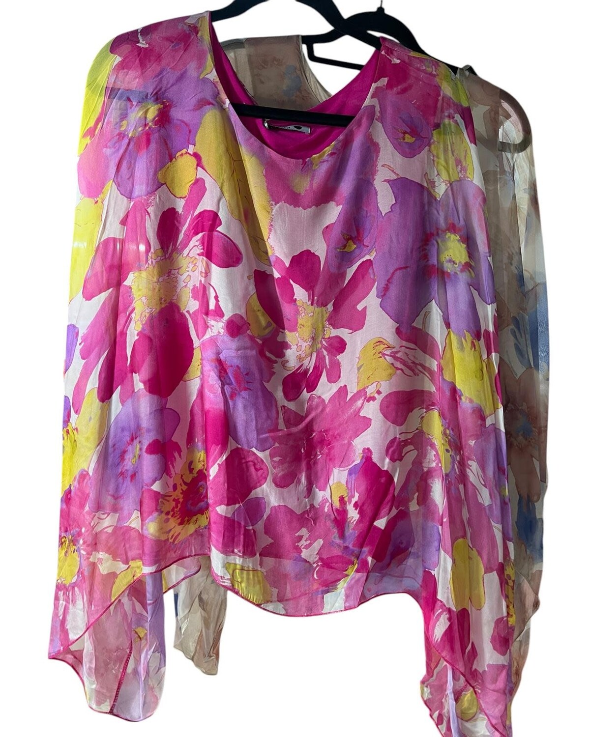 Flower Silk Tunic One size (more colors)