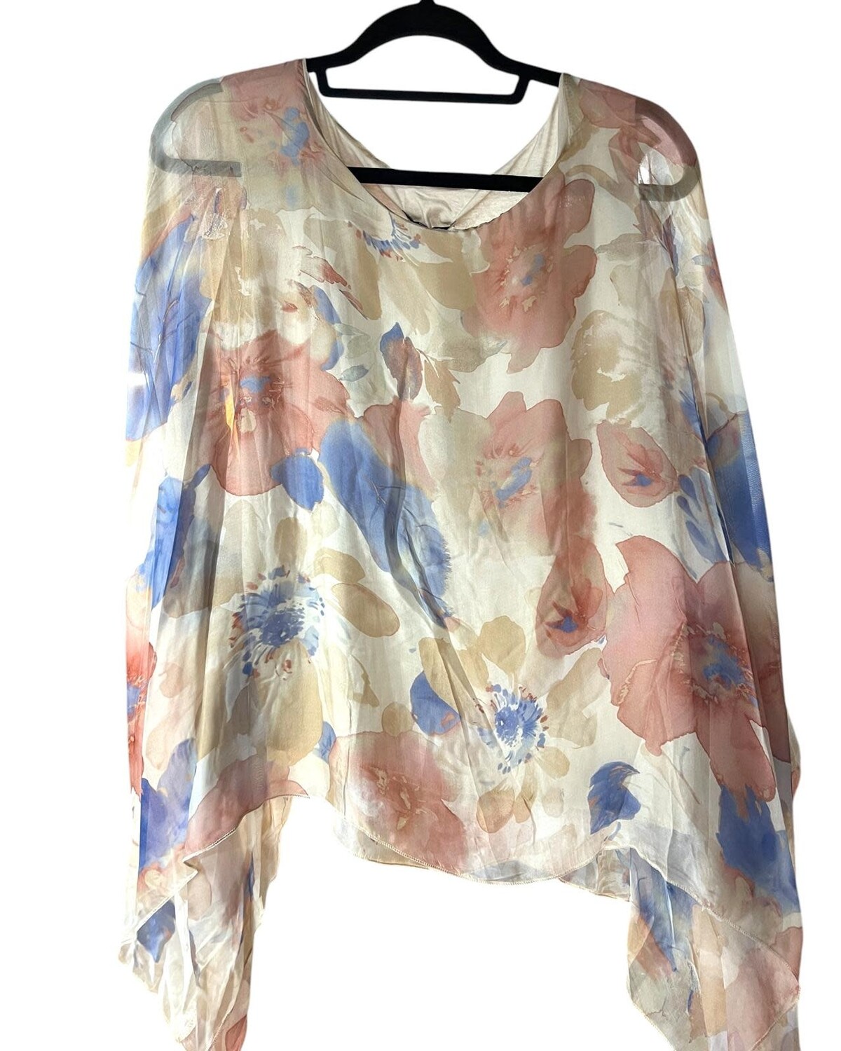 Flower Silk Tunic One size (more colors)