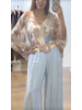 Flower Silk Tunic One size (more colors)