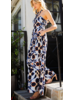 Tiered halter neck jumpsuit